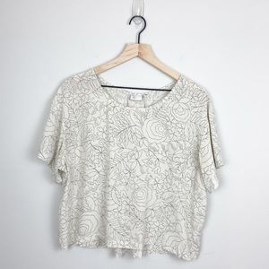Anthropologie Postmark Abstract Floral Top (10)